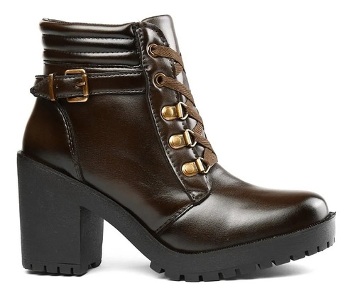 Bota Femenina Tractorada Taco