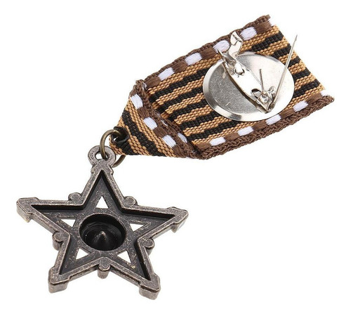 2xvintage Hombres Estrella Insignia Ropa De Moda Broche
