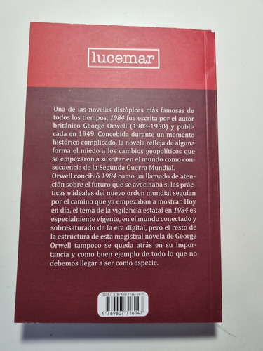 Libro 1984. George Orwell (Usado)