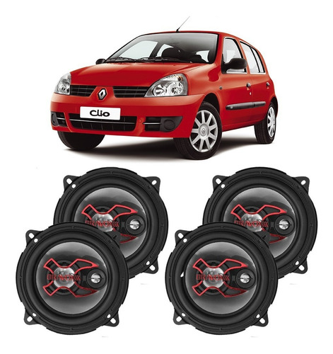 Alto Falante Renault Clio 2004 A 2012 Bravox 200w 4 Portas