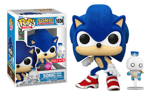 Funko Pop! Sonic With Hero Chao Flocked #1036 - Ed. Special
