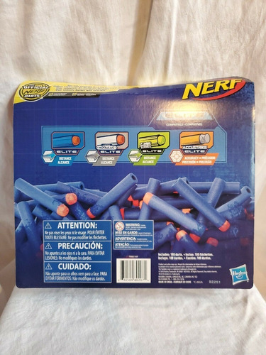 Dardos Para Lanzadores Nerf Elite Paquete De 100 Piezas