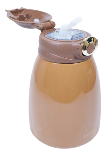 Botella Termo Infantil Niños Antiderrame Diseño Marrón