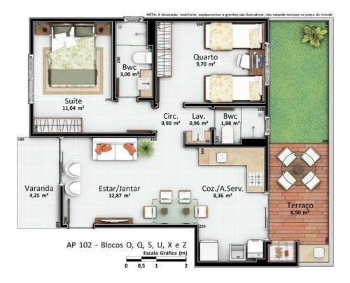 Apartamento Em Vargem Pequena, Florianópolis/sc De 64m² 2 Quartos À Venda Por R$ 285.000,00 - Ap704082