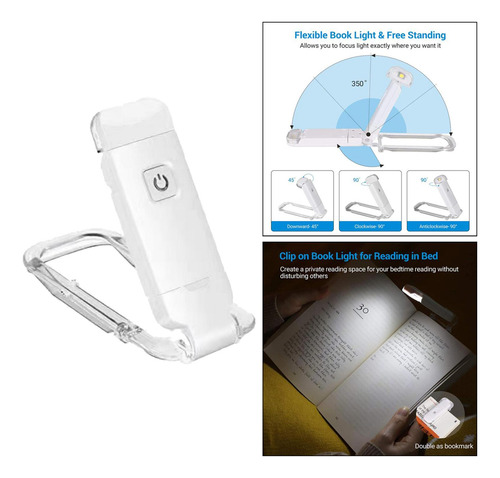 3 Luz De Libro Led Recortada Para Reservar Luces Recargables