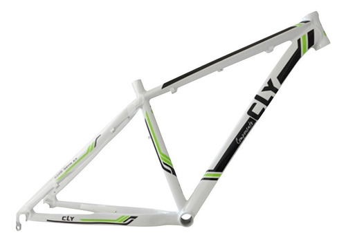 Quadro Bike 27.5 Cly Z4 27.5x17 Em Alumínio Cor Z5 - Branco/verde