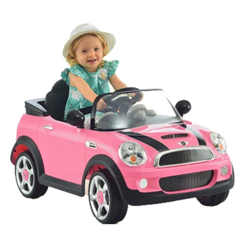 Auto Bateria Niñas Mini Cooper Rosado Nuevo Sellados