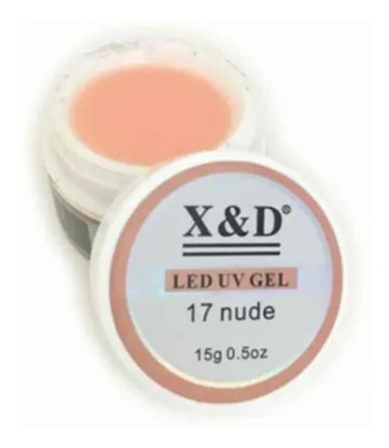 Gel Led 17 Nude Uv Xed 15g Acrigel Fibra Porcelana O Topp