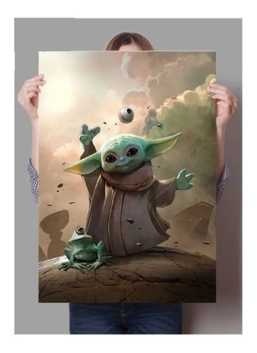 Afiche Poster Baby Yoda Star Wars 100 X 60 Cm Animemotion