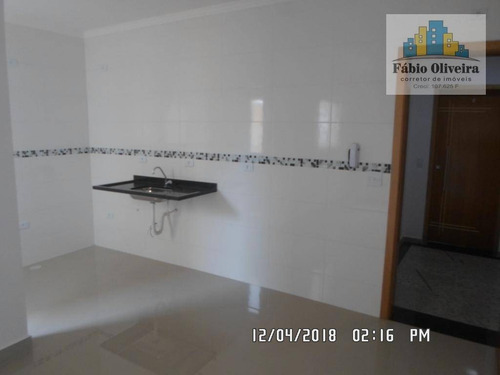 Cobertura Sem Condomínio ,com 2 Dormitórios À Venda, 44 M² Por R$ 270.000 - Vila Pires - Santo André/sp - Co0095