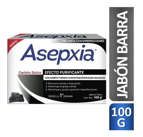 Asepxia Jabón Carbón 100g