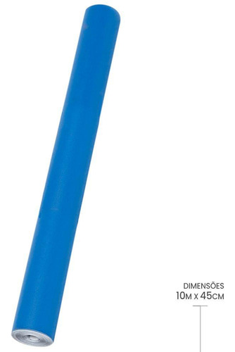 Papel de contacto adhesivo azul, 45 cm x 10 m, 80 micras