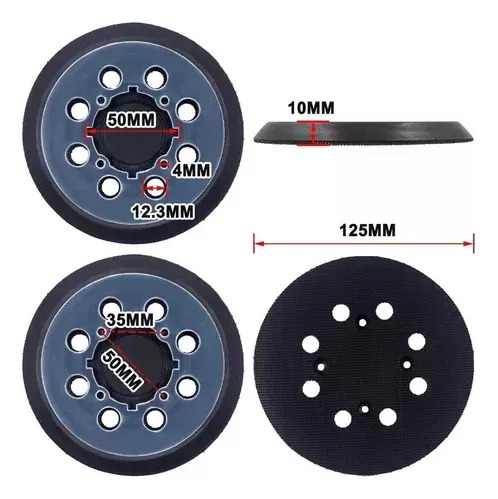 6 Bases De Lijado Con Velcro N329079 Para Lijadora