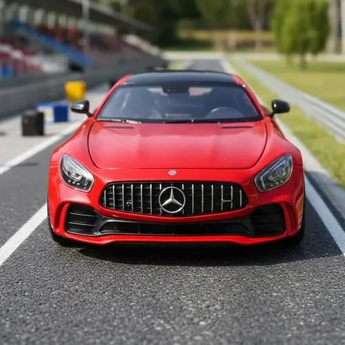 Miniatura Mercedes Benz Amg Gt-r 2017 1:24 Welly Vermelho