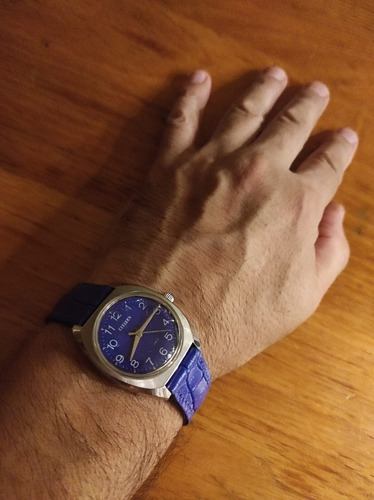 Reloj Citizen 2520 - Blue ( Circa 1973 ) Japan Coleccion Azul Plateado Azul