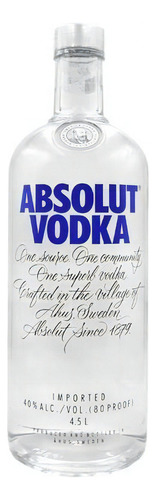 Vodka Absolut 4,5 Litros - Original