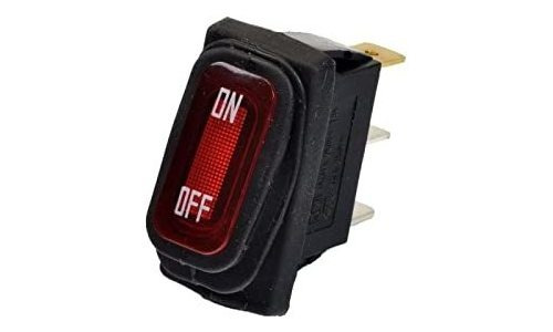 Alveytech Interruptor Encendido Apagado Rojo Bota Goma Para