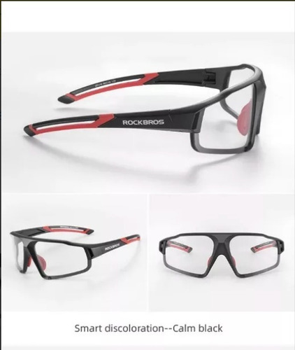 Imagen 3 de 10 de Lentes Rockbros Fotocromáticos Ciclismo Running Tria Padel