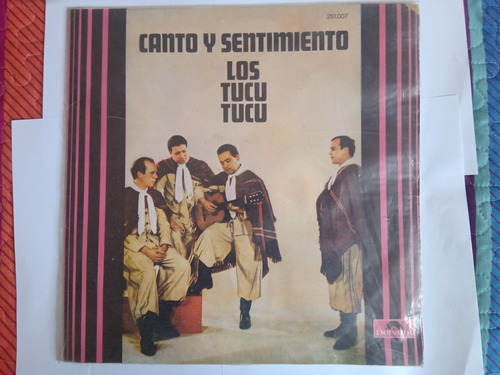 Vinilo  Tucu - Tucu Canto Y Sentimiento - Joya 1968 + Paño