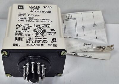 Square D 9050jck28v20 Solid State Time Delay Relay Yyq