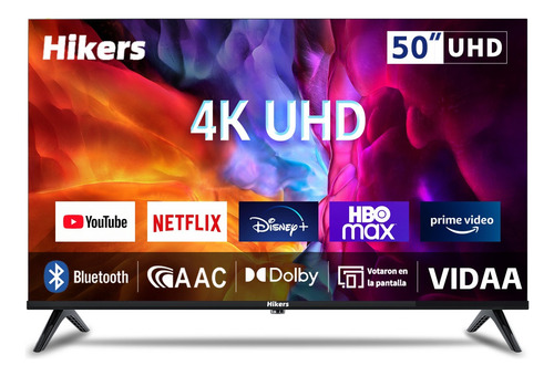 Smart Tv Hikers 50 Vidaa 4k Uhd Con Dolby/aac Bluetooth Usb