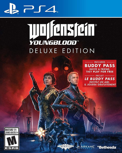 Jogo Wolfenstein Youngblood Deluxe Edition Ps4 Midia Fisica