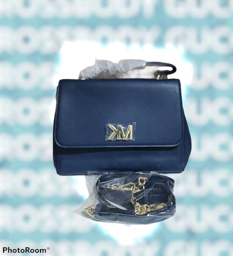 Imagen 3 de 4 de Bolso De Dama Mk Azul G5