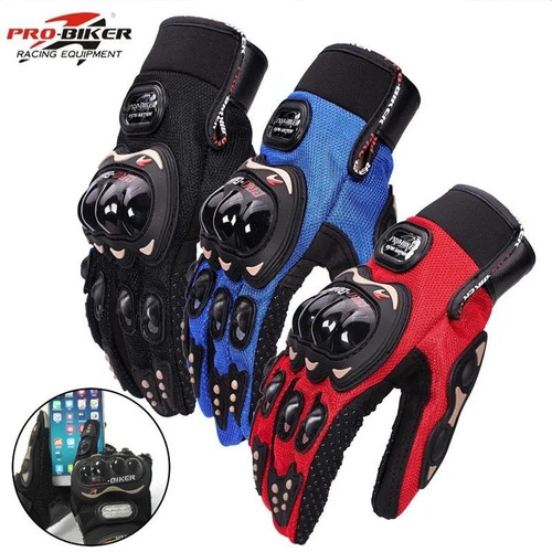 Imagen 1 de 9 de Guantes Universales Para Moto Calidad Profesional Everest.uy