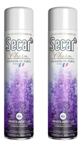 2 Unid. Odorizador De Ambientes Charm 360ml Lavanda De Paris