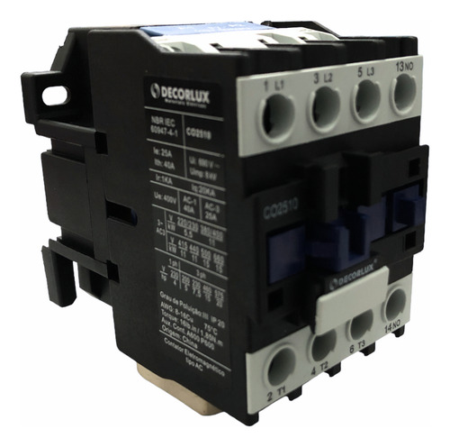 Contator Decorlux D1fu03/23 Co2510f1 25a 110v 127v