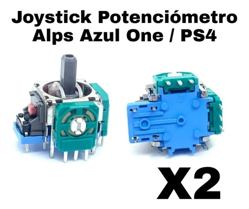 2 Joystick Potenciómetro Xbox One Alps Nuevos Original Azul