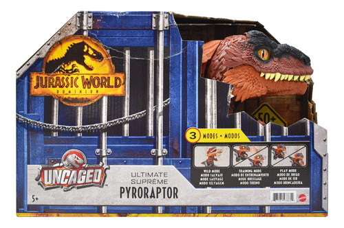 Jurassic World Ultimate Pyroraptor 50 Sonidos Mattel Cd