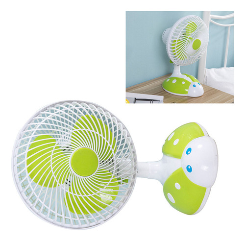 Mini Ventilador De Mesa Eléctrico Automático De 3 Aspas