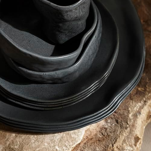 Stone By Mercer Atik Stoneware Moderno De 16 Piezas Set Sore