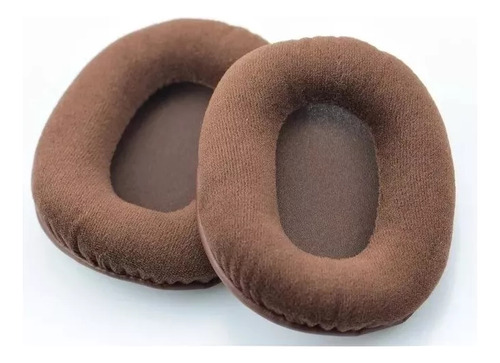 Ath M50x Pad De Veludo Marrom Almofada Espuma Viscoelástica