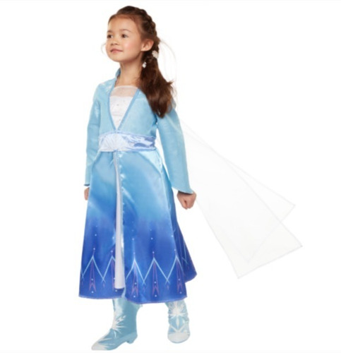 Disney Frozen 2 Princesa Elsa Vestido Disfraz Talla 4-6 Xtre