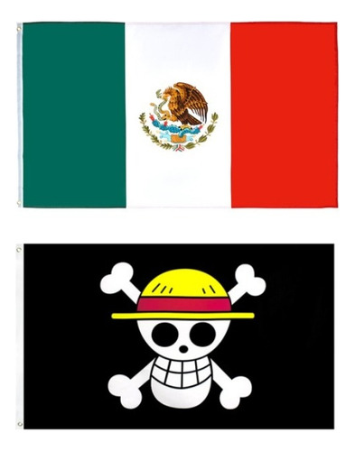 Bandera De México, Rey De Los Ladrones Luffy Piratas, 2pcs