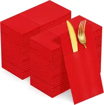 Comprar Servilletas Desechables De Papel Con Bolsillo Para Cubiertos