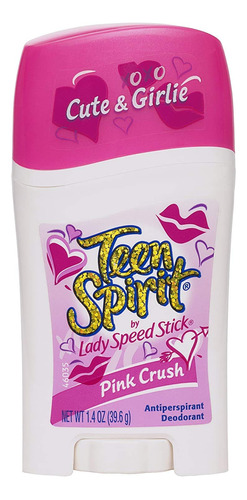 Teen Spirit Desodorante En Barra Antitranspirante, Pink Cru.