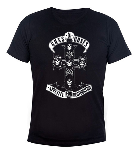 Remera Algodón Unisex Guns ´n Roses Appetite 