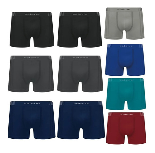  Kit C/6 Cueca Marca Original Shorts Box Boxer Ref. 14100