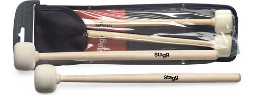 Palillos Bateria Abre Platillos Timbales Stagg Mallet 50 Color Marrón Claro Tamaño 5a