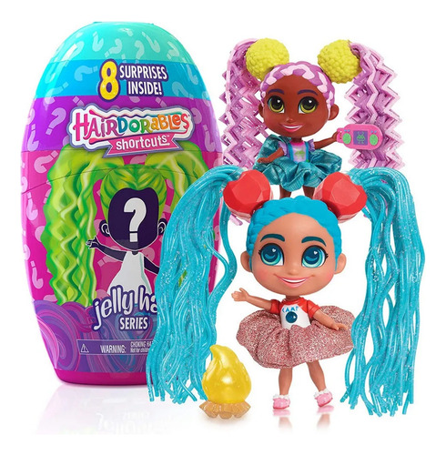 Muñeca Hairdorables Shortcuts 8 Sorpresas Incluidas Bandai