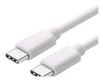 Comprar Cable Usb Tipo C A Usb Tipo C Macho Carga Y Datos 1 Metro Color Blanco