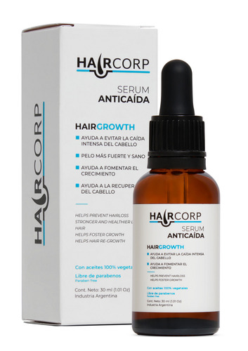 Haircorp Serum Anticaida Fomenta El Crecimiento Del Pelo detiene la caida del cabello