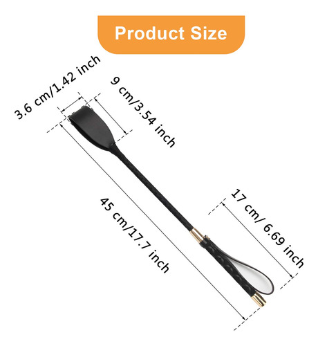 Fusta Para Caballo Hecha De Cuero Pu, Resistente De 45cm