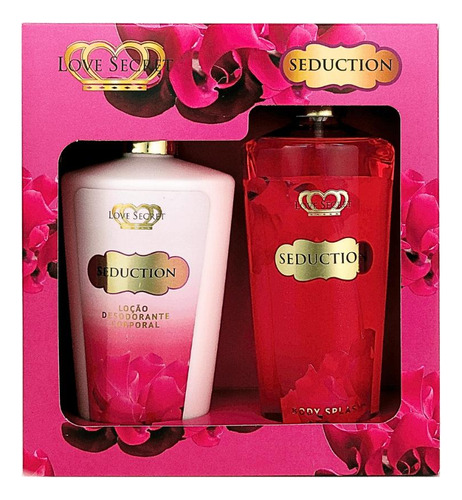  Kit Loção Hidratante/body Splash Love Secret Seduction