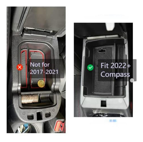 Organizador De Console Para Compass 2021 2022 Armrest Second