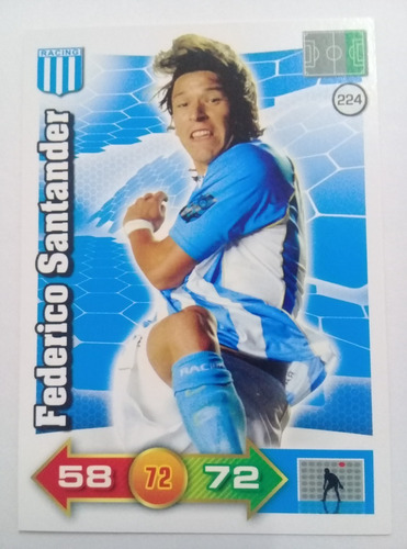 Lote X2 Cartas Federico Santander Racing Club Clausura 2012