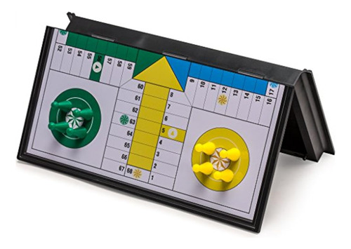 Juego De Mesa De Ludo Tablero Magnetico Y Plegable 4 Colores
